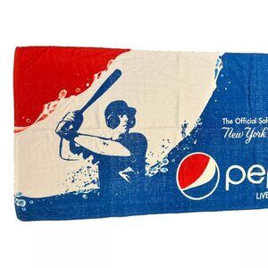 New York Yankees Baseball Large Beach Towel Sponsored by Pepsi MLB NY 30 X60